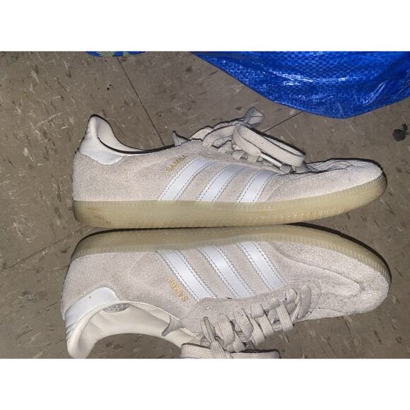 Adidas Samba OG Wonder White Linen Green Men\'s Size 7.5 Sneakers‎ HP7906